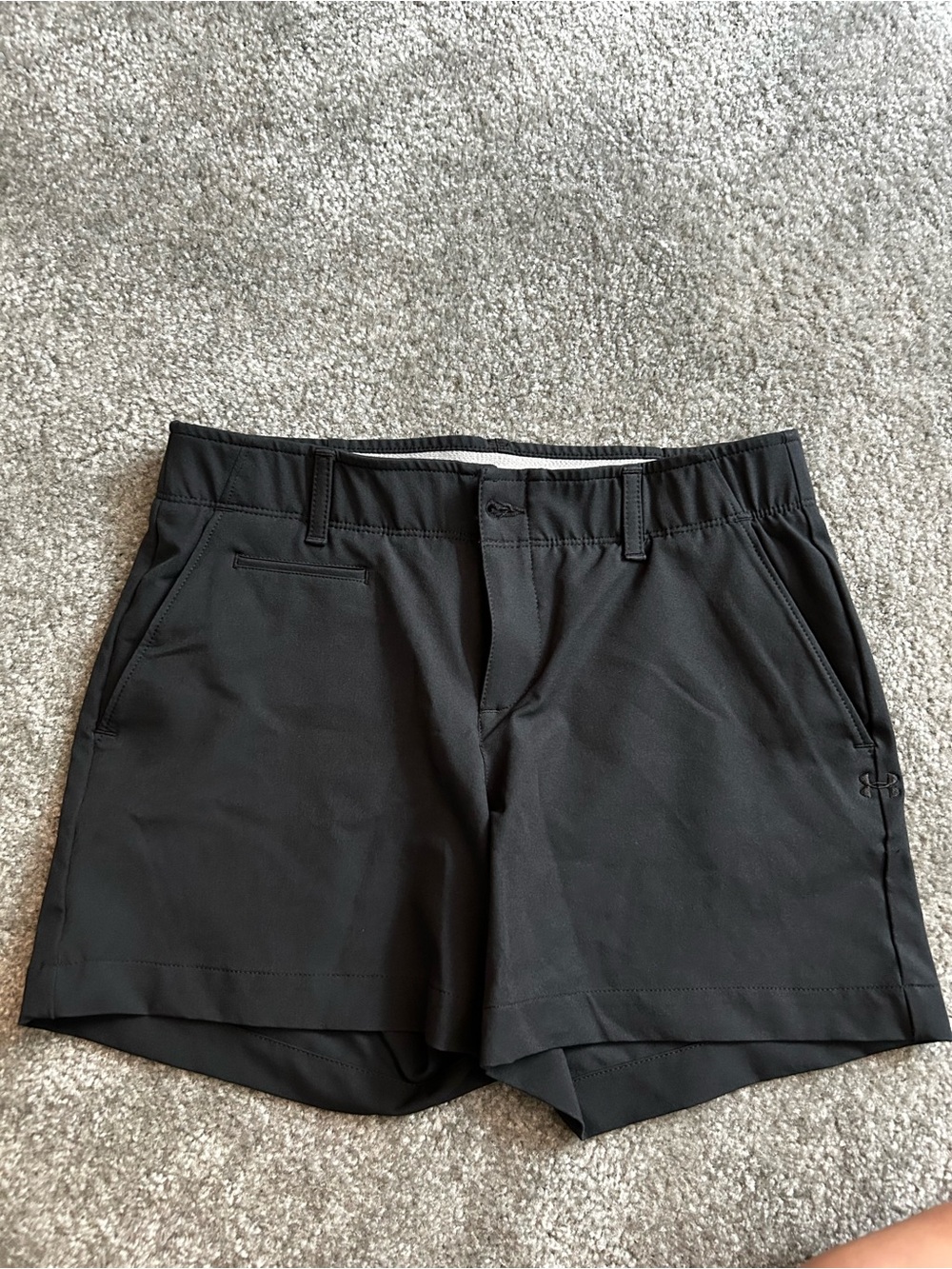 Under Armour Black Athletic Shorts with Subtle Logo
